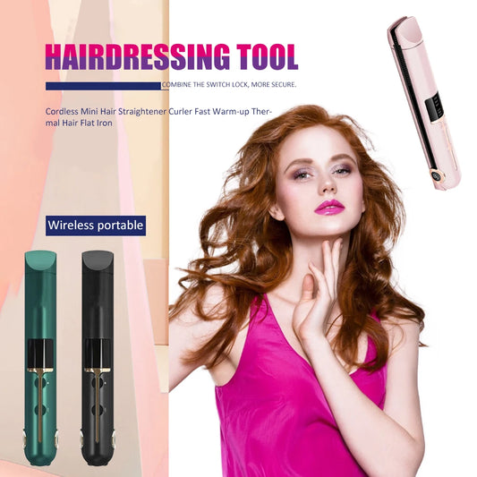 Cordless Hair Straightener USB Rechargeable